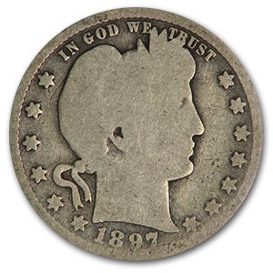 1897-O Barber Quarter AG 1897-O Barber Quarter AG